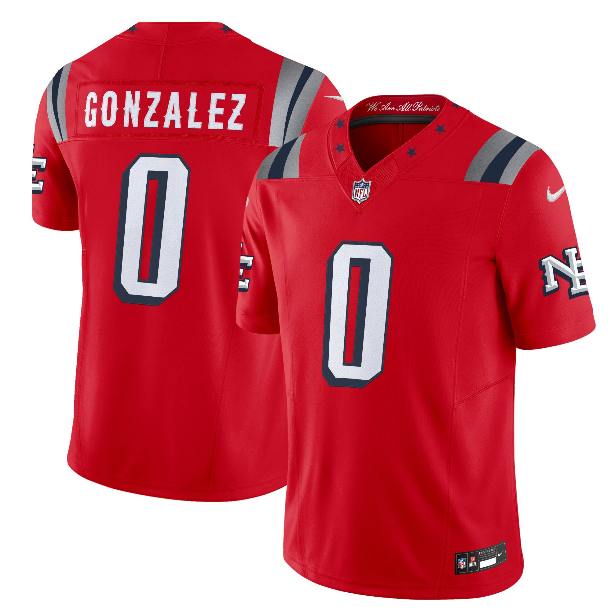 Men’s New England Patriots 2025 “Rivalries” Vapor Limited Jersey – All Stitched Christian Gonzalez  0