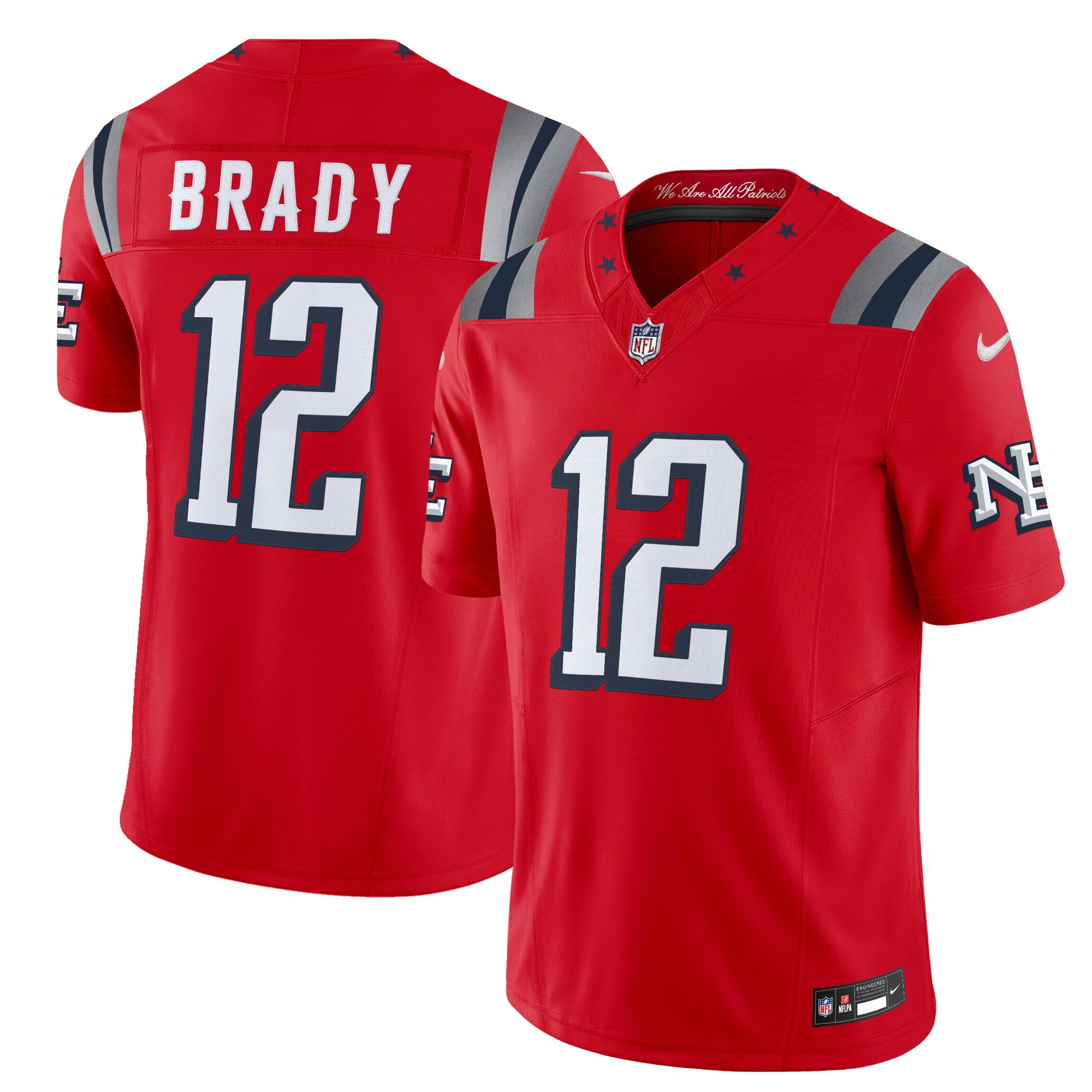 Men’s New England Patriots 2025 “Rivalries” Vapor Limited Jersey – All Stitched Tom Brady    12