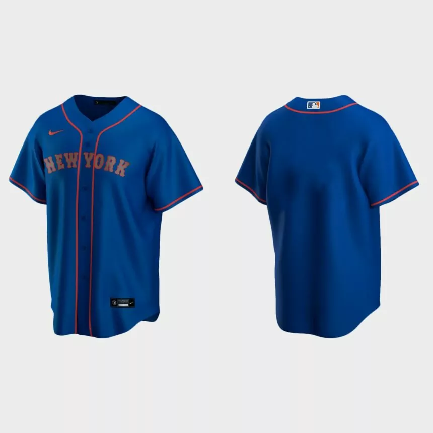 Men’s New York Mets Alternate Road Replica Jersey – Royal