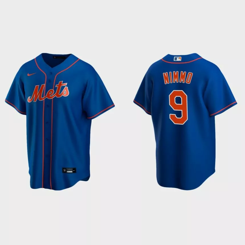 Men’s New York Mets Brandon Nimmo Alternate Replica Jersey – Royal