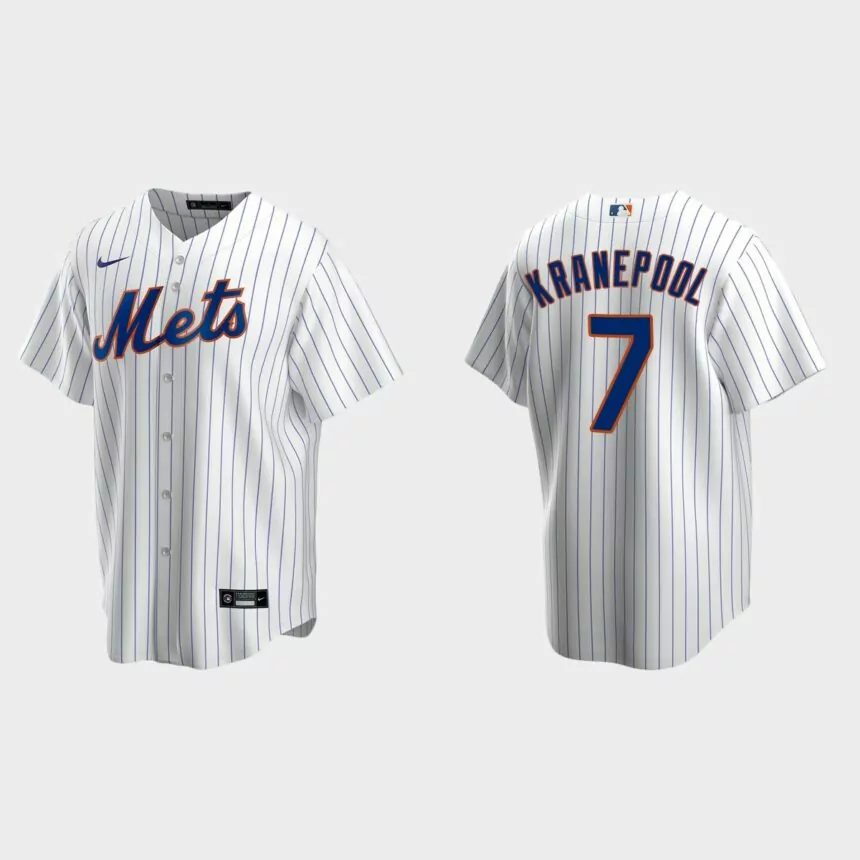 Men’s New York Mets Ed Kranepool White Replica Retired Player Jersey
