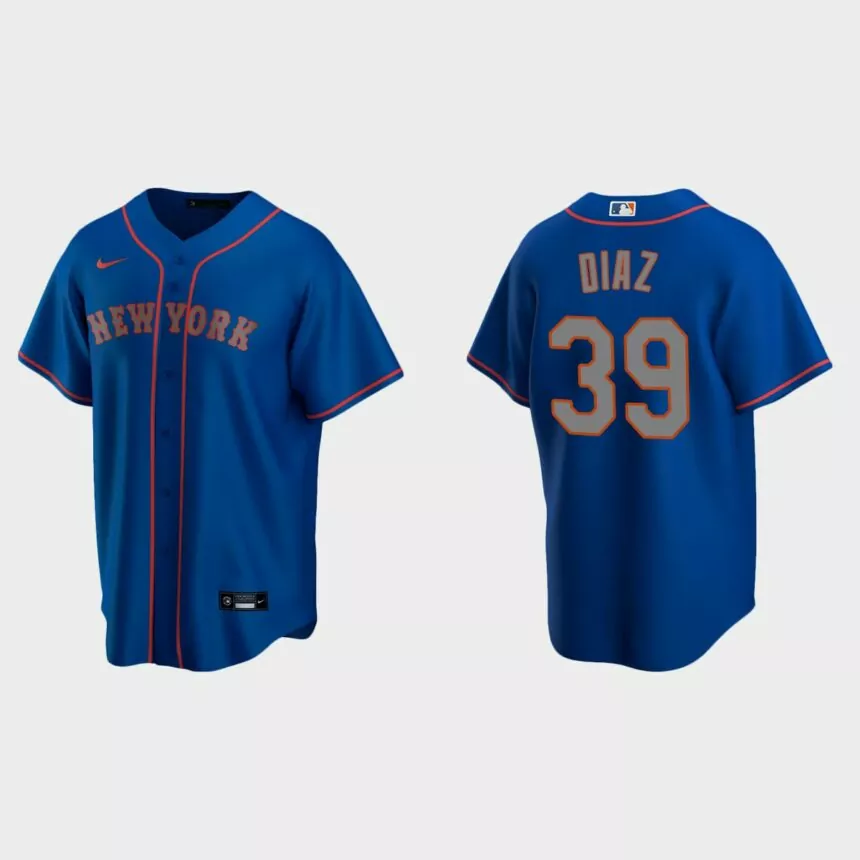 Men’s New York Mets Edwin Diaz Alternate Road Replica Jersey – Royal
