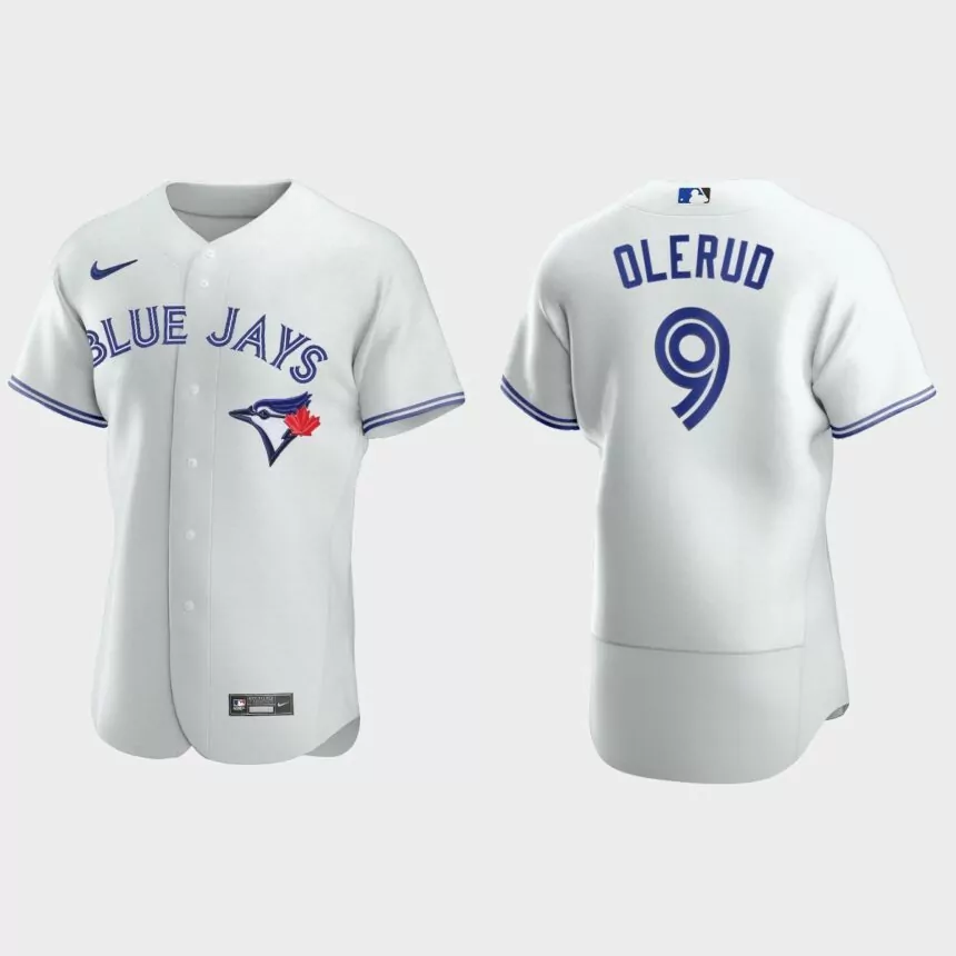 Men’s New York Mets John Olerud White Authentic Retired Player Jersey