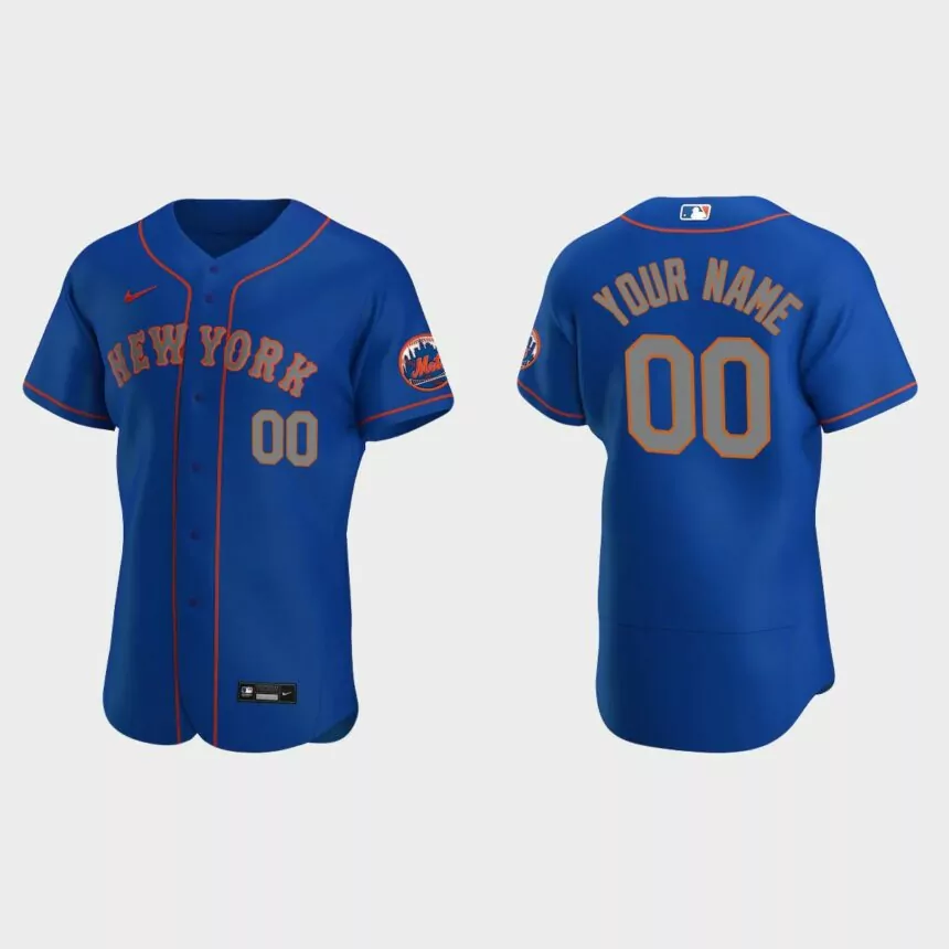 Men’s New York Mets Royal Authentic 2020 Alternate Custom Jersey