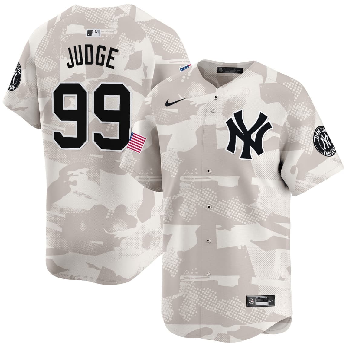 Men’s New York Yankees 2025 Armed Forces Day Vapor Premier Limited Jersey  –  Stitched