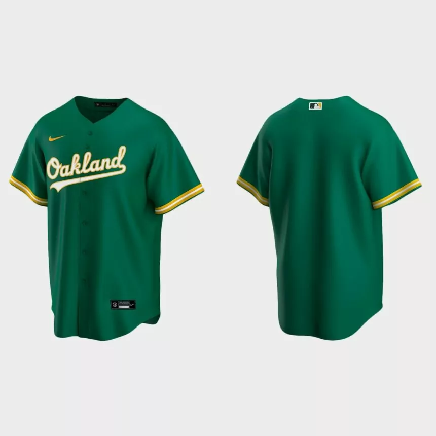 Men’s Oakland Athletics Alternate Replica Jersey – Green