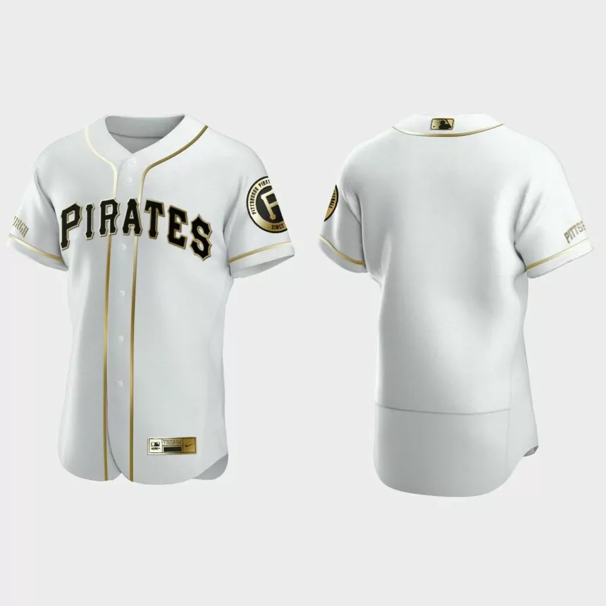 Men’s Oakland Athletics Authentic Golden Edition Jersey – White