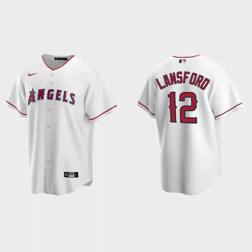 Men’s Oakland Athletics Carney Lansford White Replica Retired Player Jersey