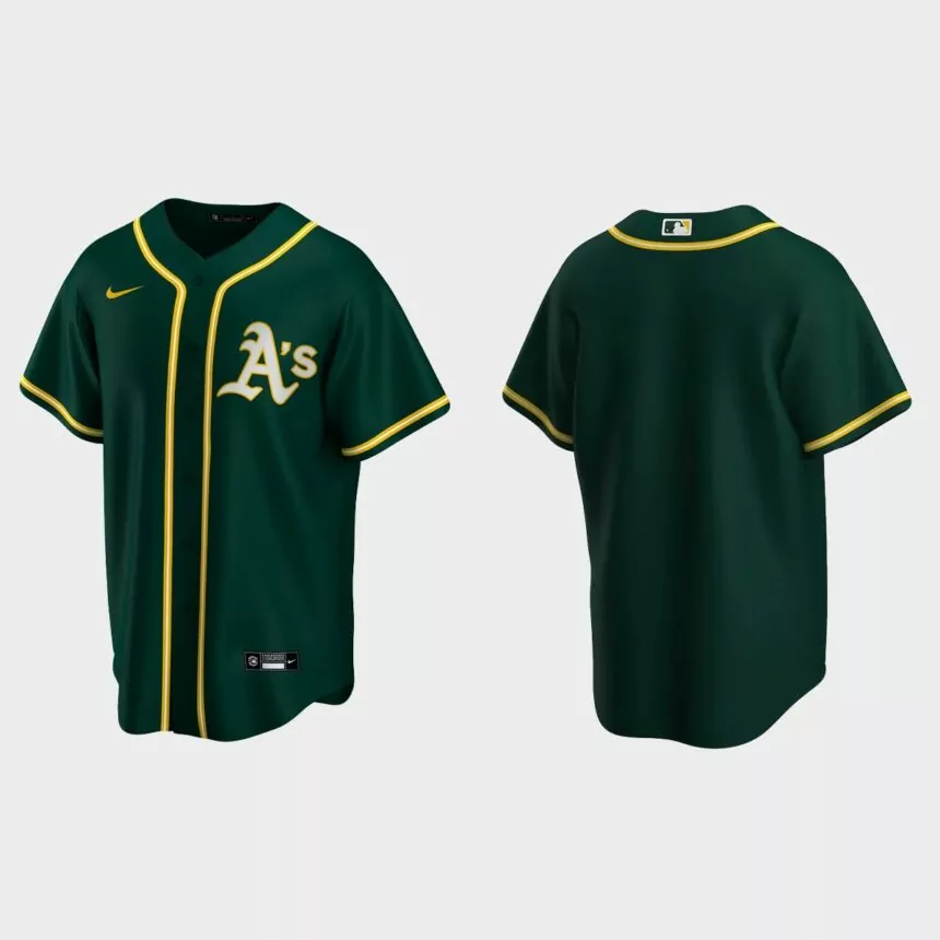 Men’s Oakland Athletics Green 2020 Replica Alternate Jersey
