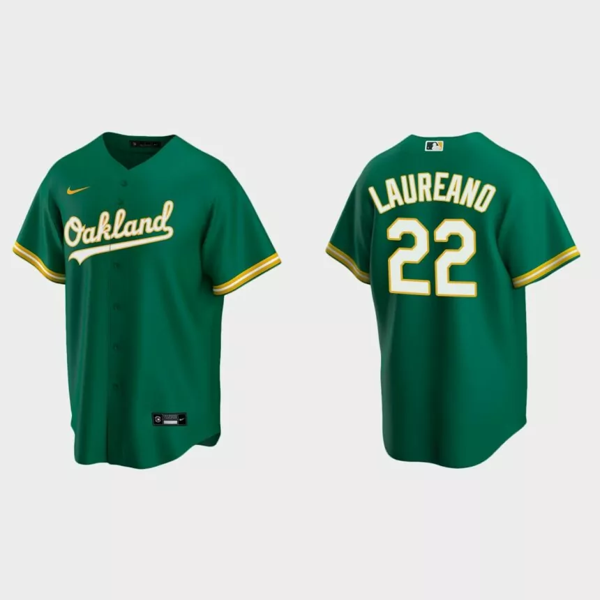 Men’s Oakland Athletics Ramon Laureano Alternate Replica Jersey – Green