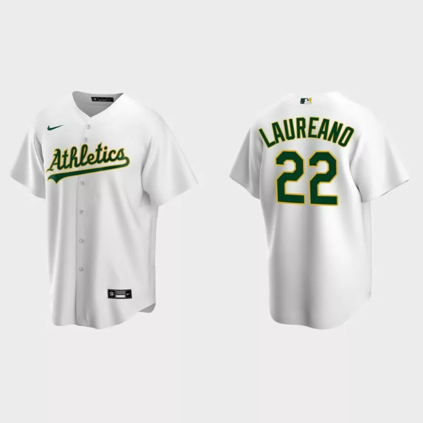 Men’s Oakland Athletics Ramon Laureano Home Replica Jersey – White