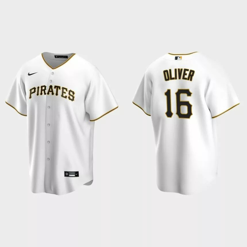 Men’s Pittsburgh Pirates Al Oliver White Replica Retired Player Jersey