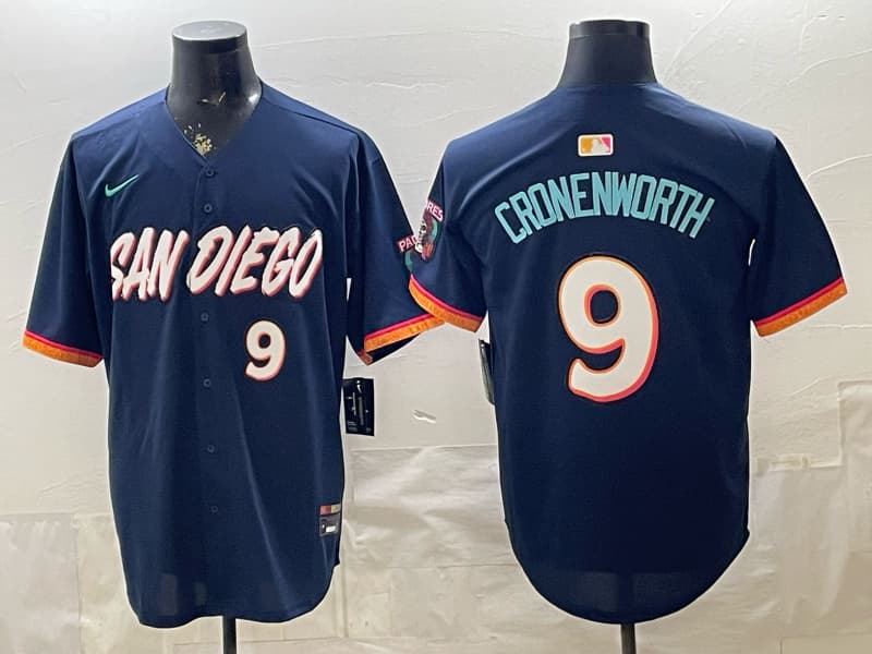 Men’s San Diego Padres  Limited Jersey –  All Stitched Jake Cronenworth 9