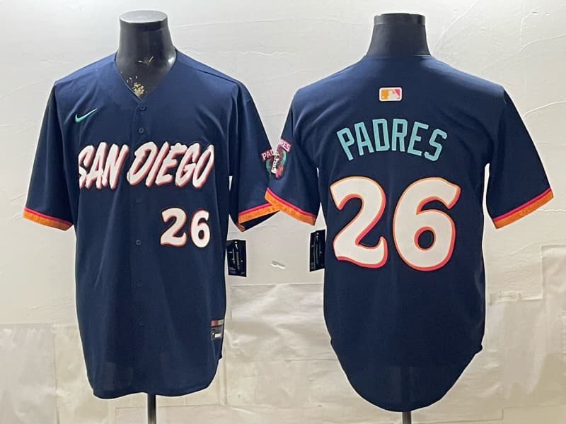 Men’s San Diego Padres  Limited Jersey – All Stitched  26 padres