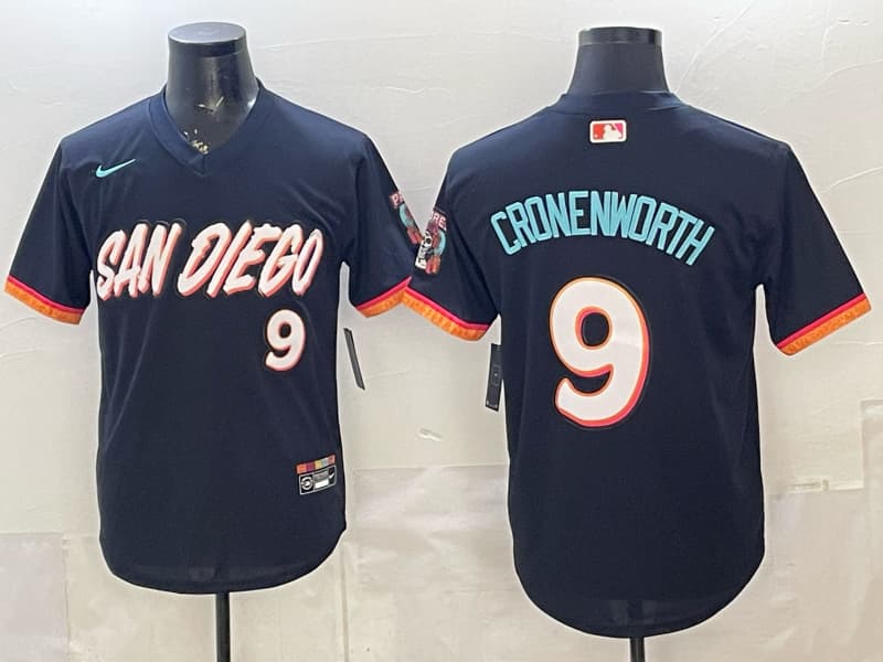 Men’s San Diego Padres  Limited Jersey – All Stitched Jake Cronenworth 9