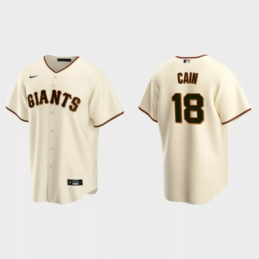 Men’s San Francisco Giants Matt Cain Cream Replica Retired Player Jersey