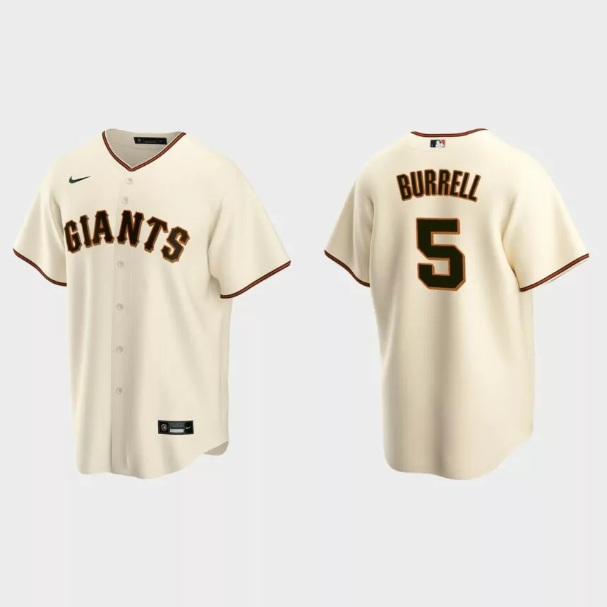 Men’s San Francisco Giants Pat Burrell Cream Replica Retired Player Jersey