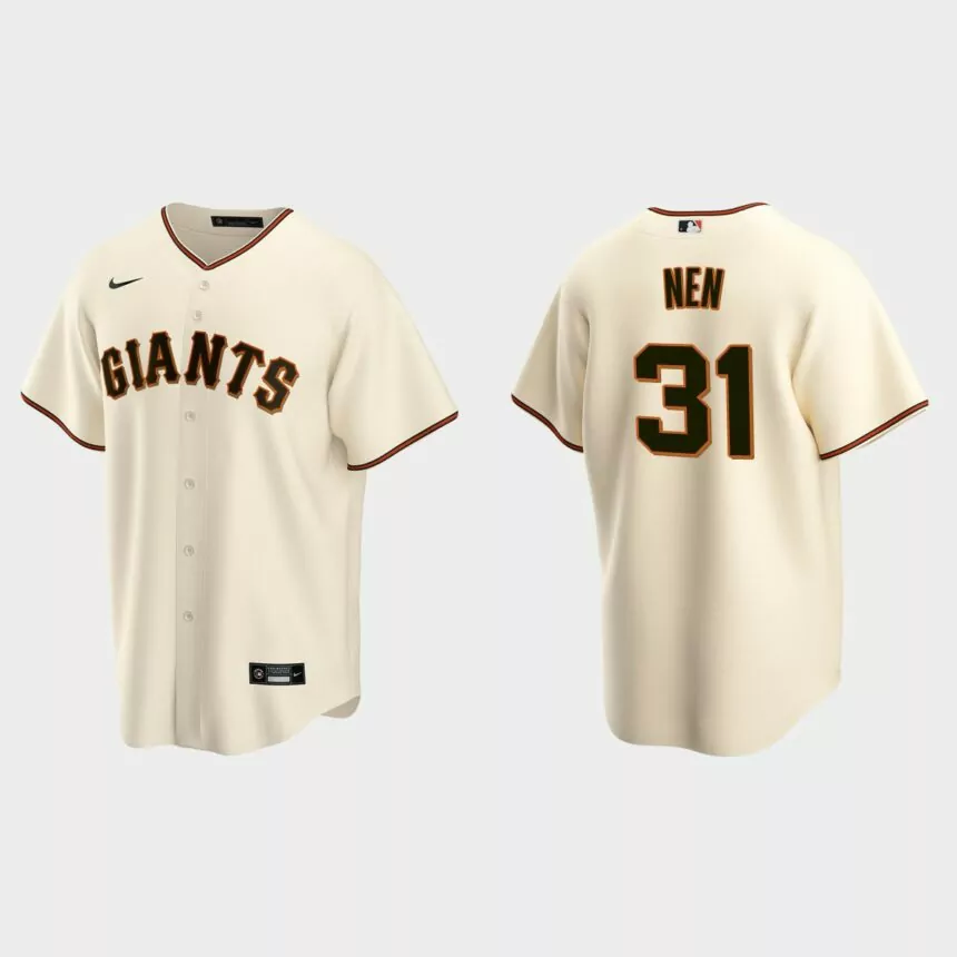 Men’s San Francisco Giants Robb Nen Cream Replica Retired Player Jersey