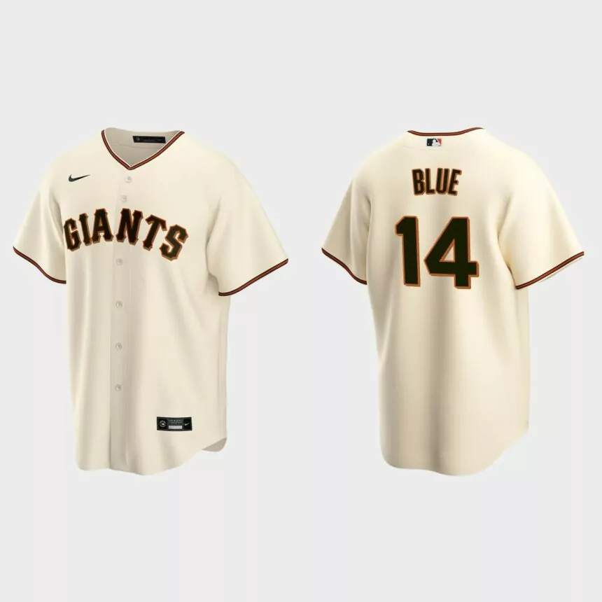 Men’s San Francisco Giants Vida Blue Cream Replica Retired Player Jersey