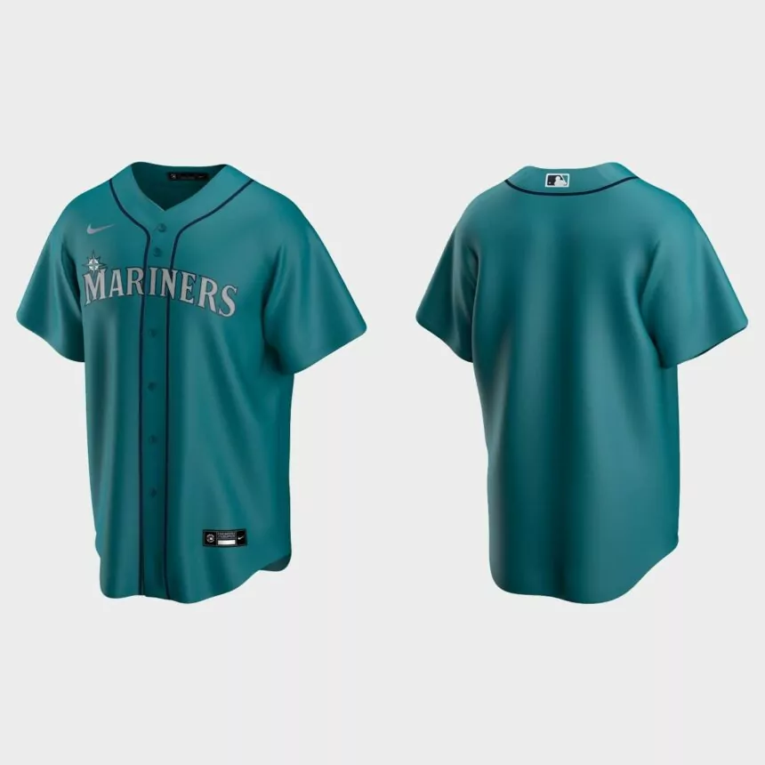Men’s Seattle Mariners Alternate Replica Jersey – Aqua