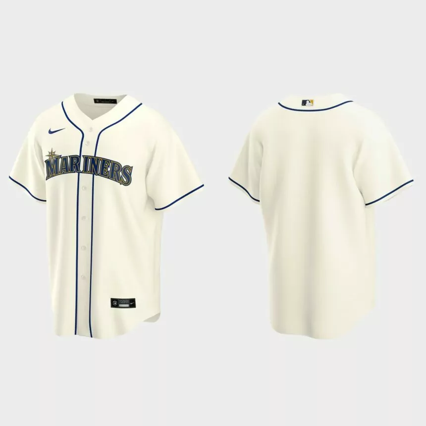Men’s Seattle Mariners Alternate Replica Jersey – Cream
