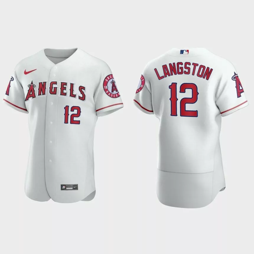 Men’s Seattle Mariners Mark Langston White Authentic Retired Player Jersey