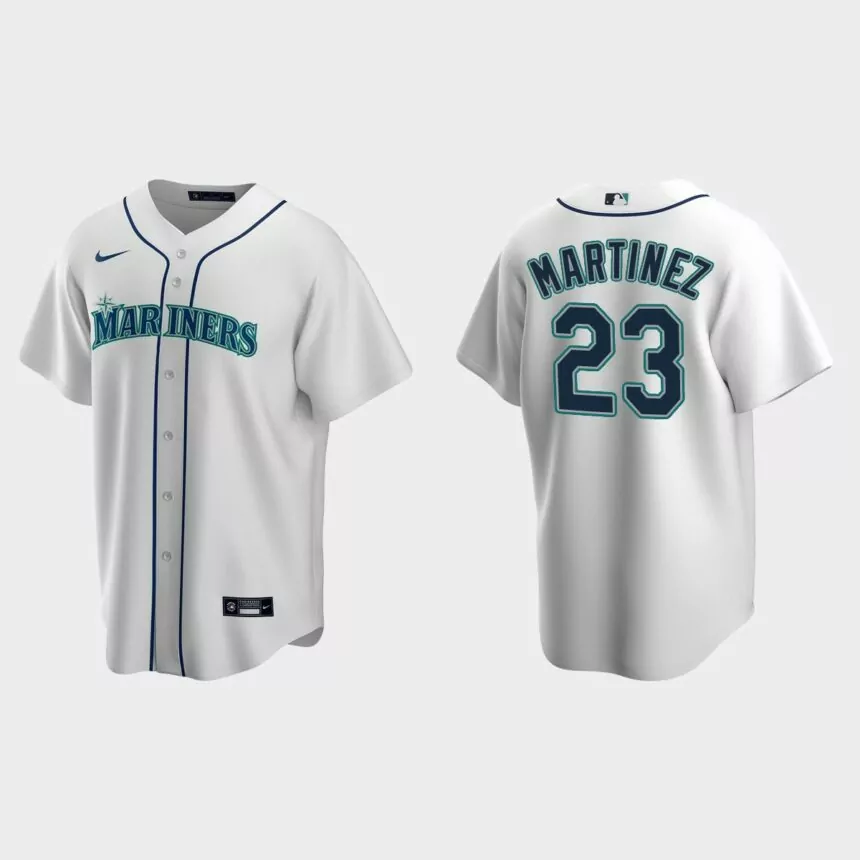 Men’s Seattle Mariners Tino Martinez White Replica Retired Player Jersey
