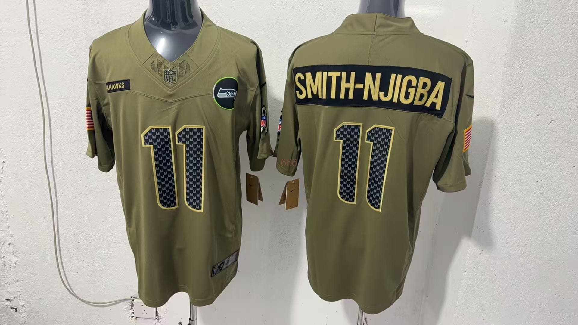 Men’s Seattle Seahawks   Vapor Limited Jersey   All Stitched  Smith-Njigba 11