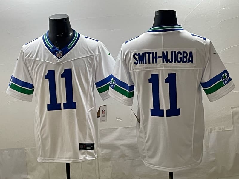 Men’s Seattle Seahawks   Vapor Limited Jersey   All Stitched Smith-Njigba 11