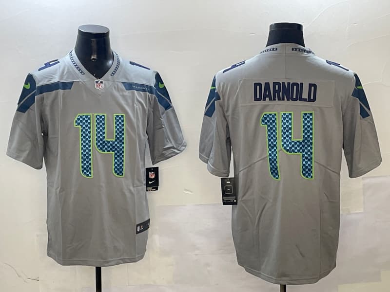 Men’s Seattle Seahawks   Vapor Limited Jersey – All Stitched  Sam Darnold 14