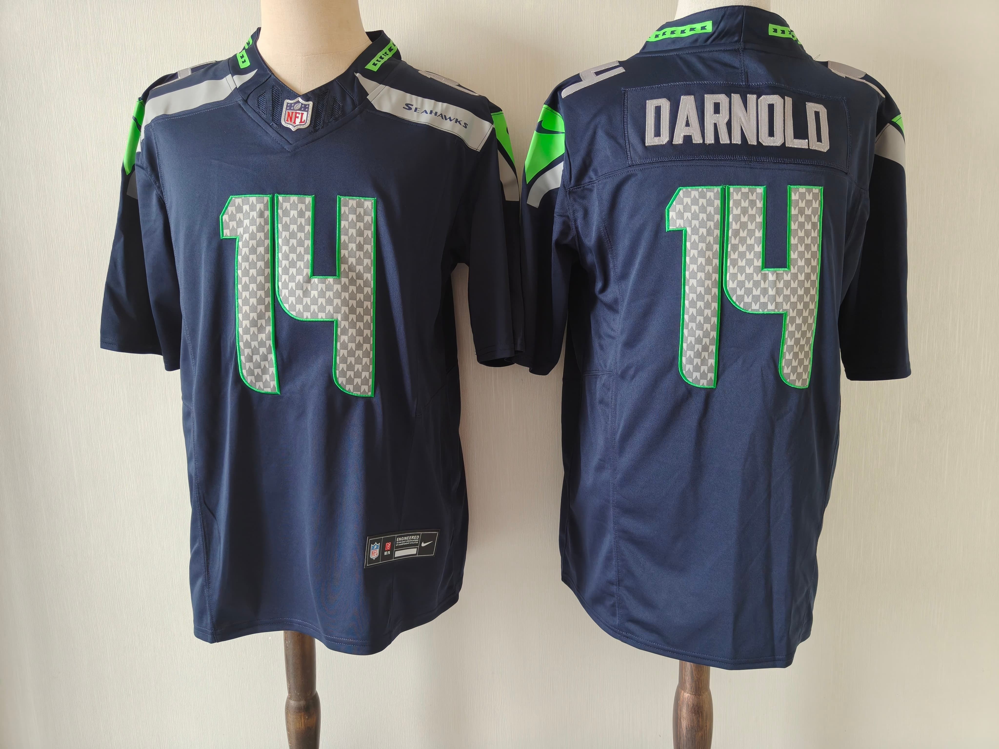 Men’s Seattle Seahawks   Vapor Limited Jersey – All Stitched Sam Darnold  14