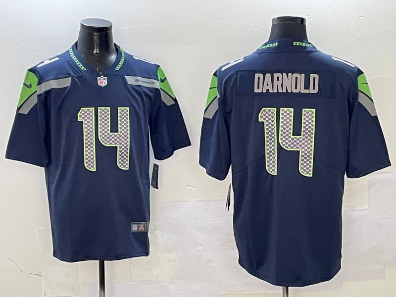 Men’s Seattle Seahawks   Vapor Limited Jersey – All Stitched Sam Darnold 14