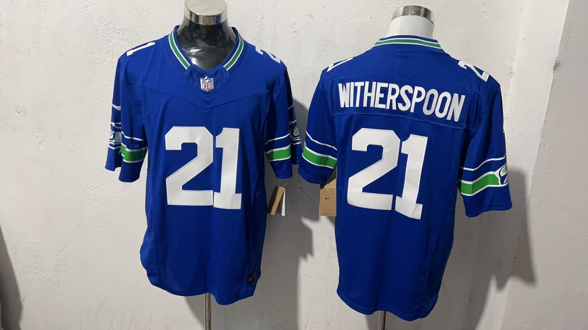 Men’s Seattle Seahawks  Vapor  Limited Jersey – All Stitched Devon Witherspoon 21