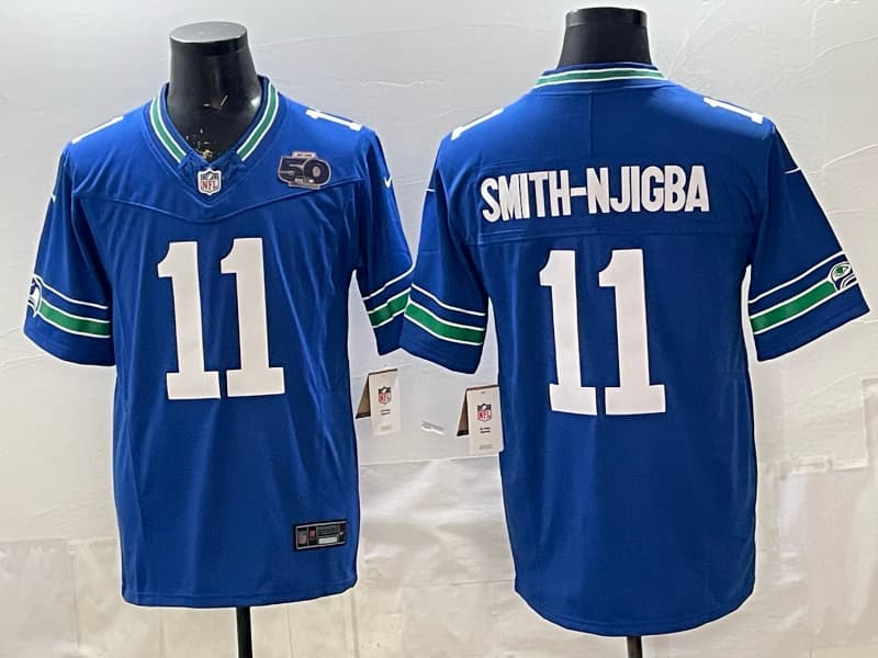 Men’s Seattle Seahawks  Vapor Limited Jersey   All Stitched  Smith-Njigba 11