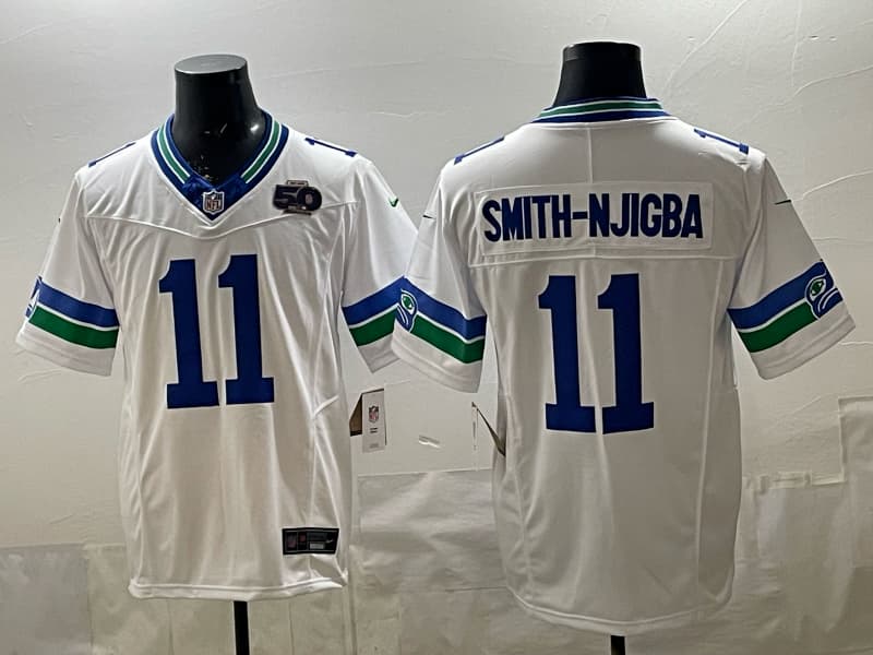 Men’s Seattle Seahawks  Vapor Limited Jersey  All Stitched  Smith-Njigba  11
