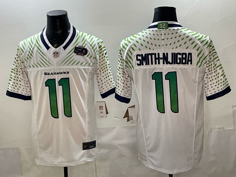 Men’s Seattle Seahawks  Vapor Limited Jersey  All Stitched Smith-Njigba     11