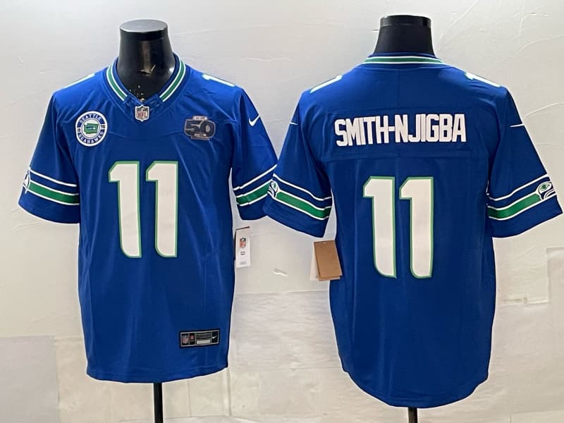 Men’s Seattle Seahawks  Vapor Limited Jersey  All Stitched Smith-Njigba  11