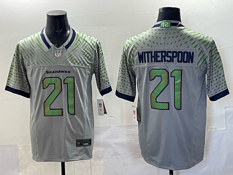 Men’s Seattle Seahawks  Vapor Limited Jersey – All Stitched Devon Witherspoon 21