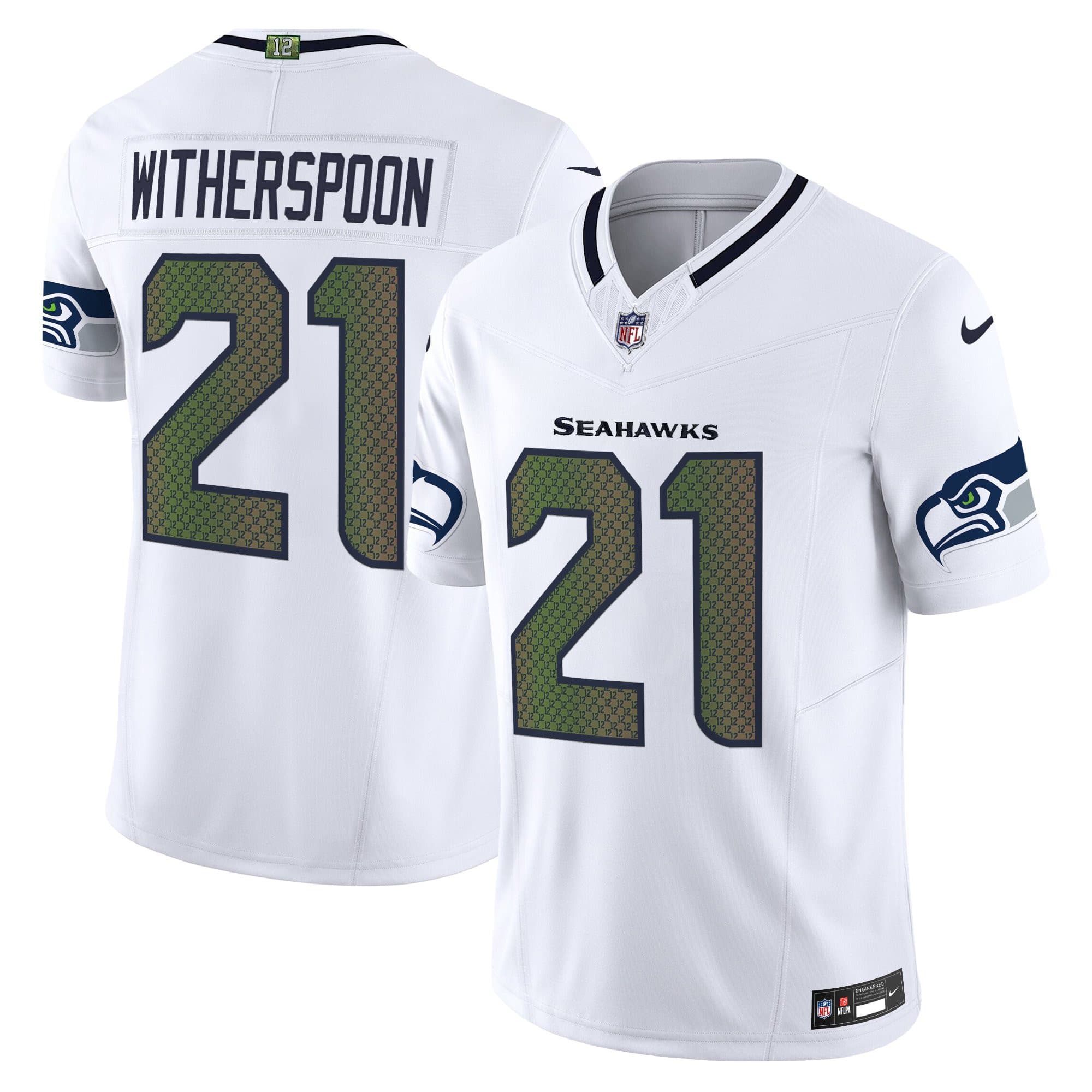 Men’s Seattle Seahawks 2025 “Rivalries” Vapor Limited Jersey – All Stitched Devon Witherspoon     21