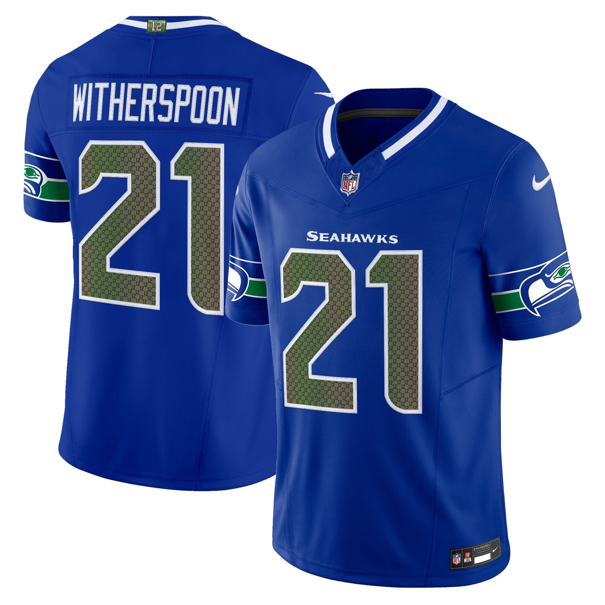 Men’s Seattle Seahawks 2025 “Rivalries” Vapor Limited Jersey – All Stitched Devon Witherspoon21
