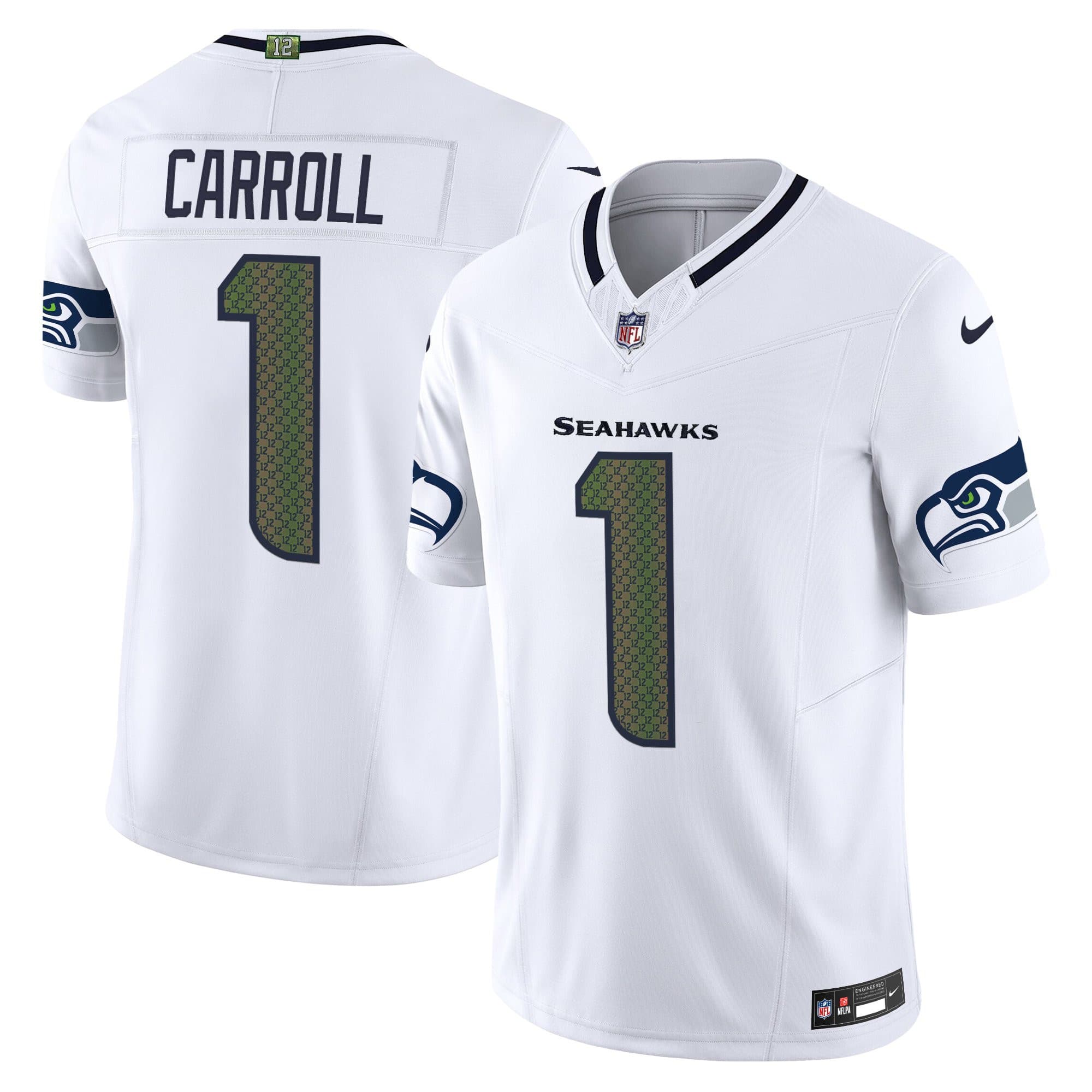 Men’s Seattle Seahawks 2025 “Rivalries” Vapor Limited Jersey – All Stitched Pete Carroll1
