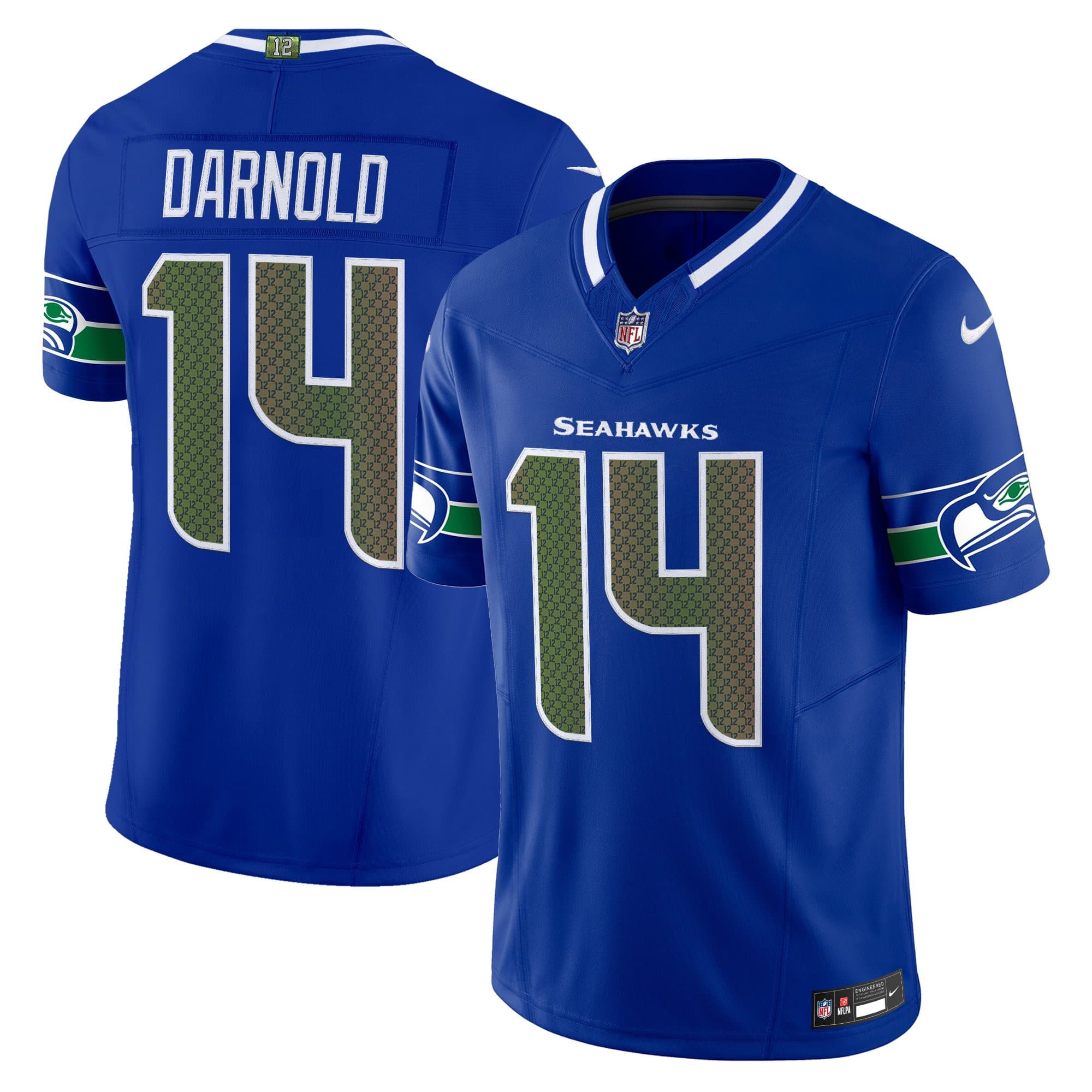 Men’s Seattle Seahawks 2025 “Rivalries” Vapor Limited Jersey – All Stitched Sam  Darnold 14