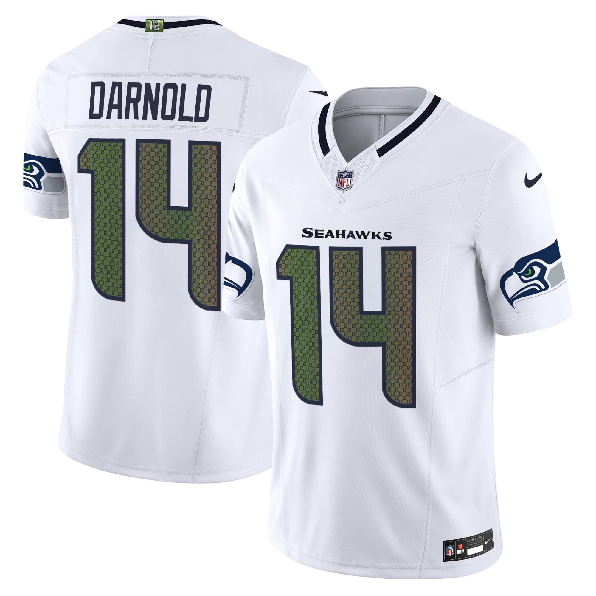 Men’s Seattle Seahawks 2025 “Rivalries” Vapor Limited Jersey – All Stitched Sam Darnold14