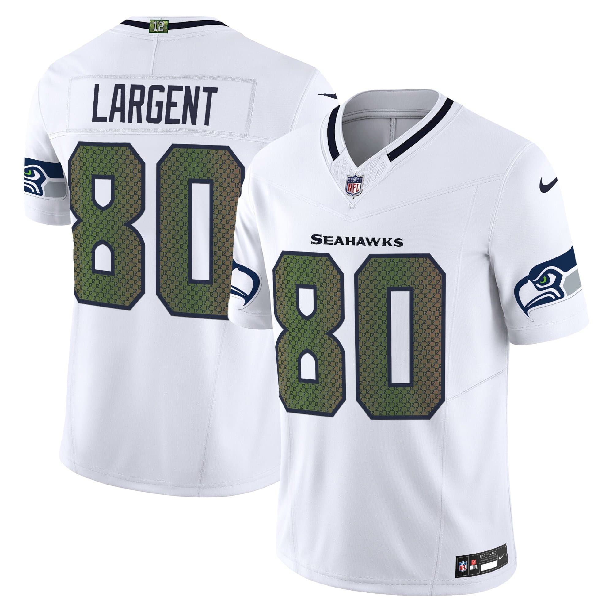 Men’s Seattle Seahawks 2025 “Rivalries” Vapor Limited Jersey – All Stitched Steve Largent     80