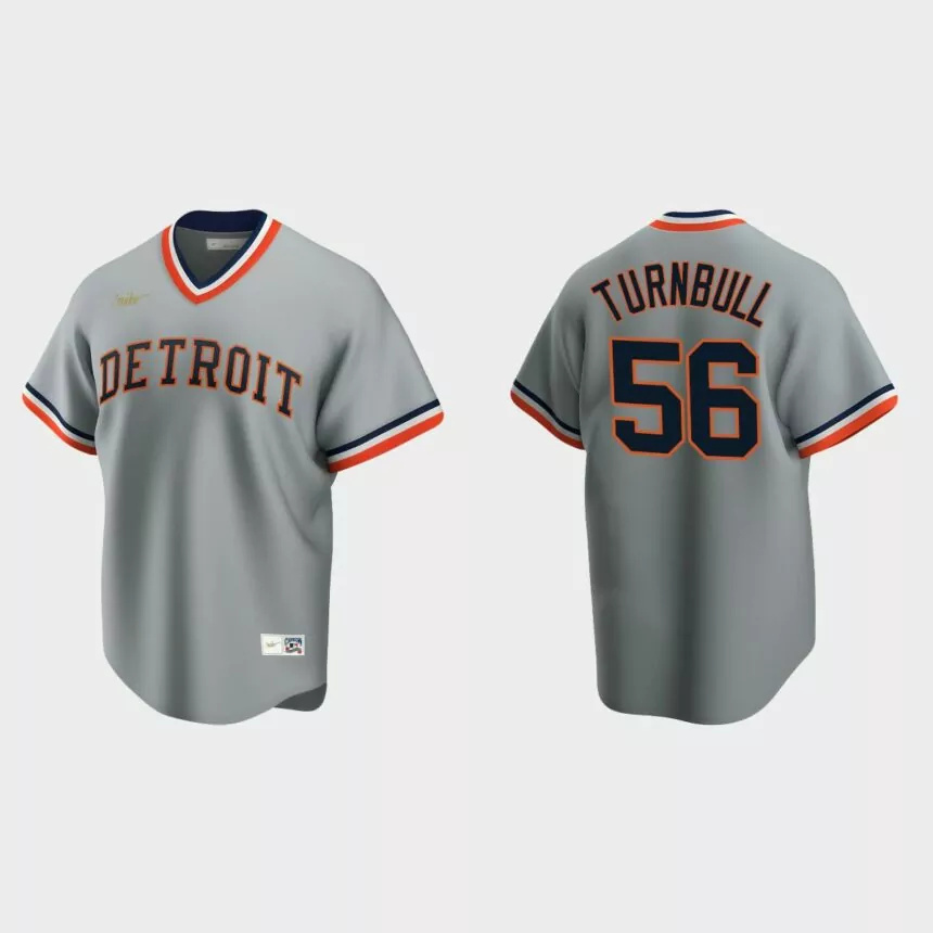 Men’s Spencer Turnbull #56 Detroit Tigers Cooperstown Collection Road Jersey – Gray.jpg