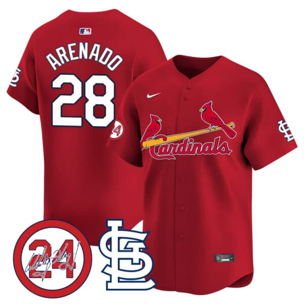 Men’s St. Louis Cardinals Memorial Vapor Premier Limited Jersey – All Stitched Nolan Arenado