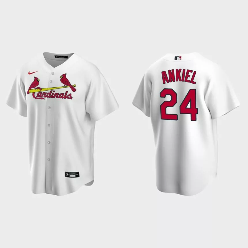 Men’s St. Louis Cardinals Rick Ankiel White Replica Retired Player Jersey