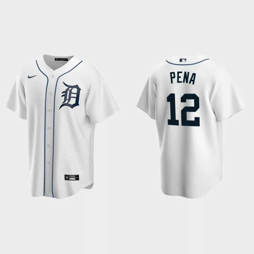 Men’s Tampa Bay Rays Carlos Pena White Replica Retired Player Jersey