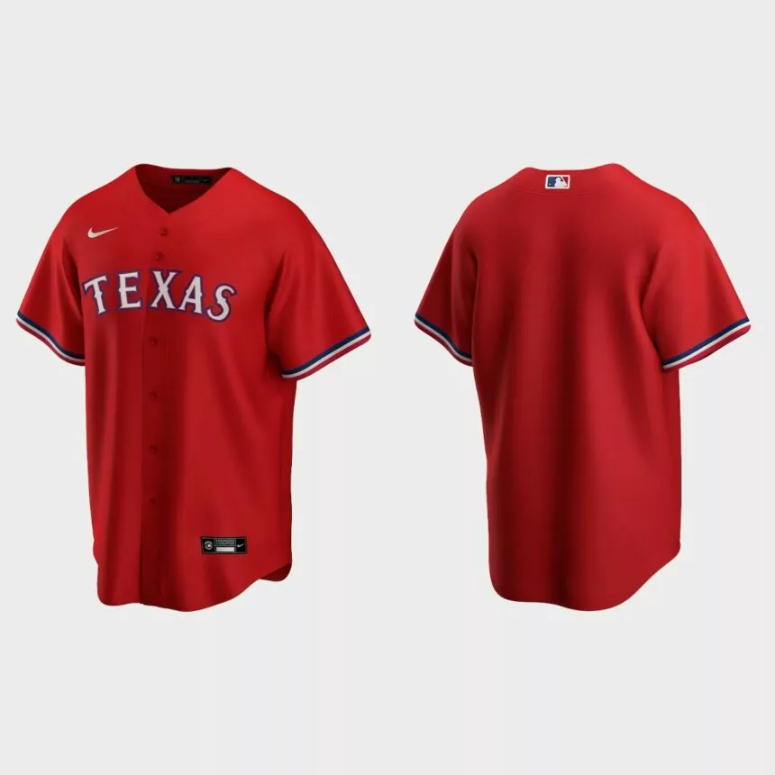 Men’s Texas Rangers Red 2020 Replica Alternate Jersey