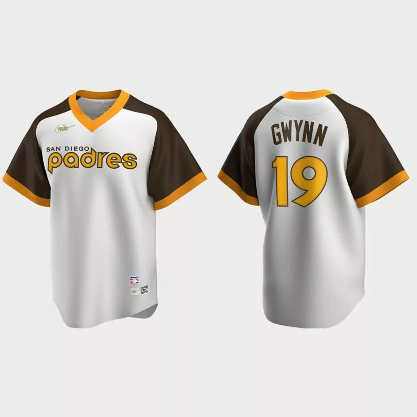 Men’s Tony Gwynn San Diego Padres Home Cooperstown Collection Jersey – White